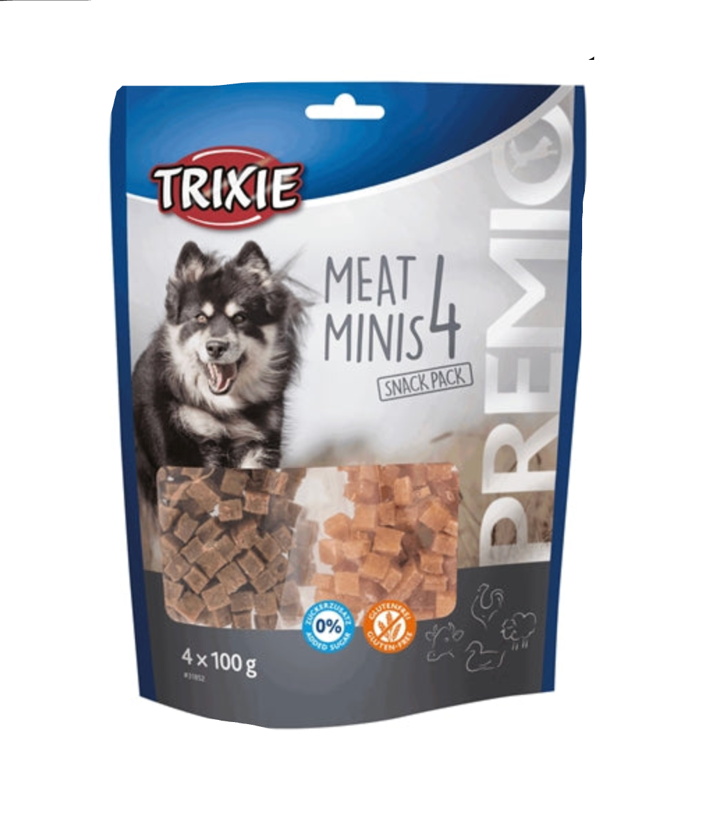 Trixie Premio Meat Minis Huhn / Ente / Rind / Lamm 4x100gr